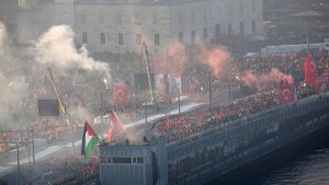 Ratusan Ribu Warga Turkiye Gelar Aksi Solidaritas Bela Palestina