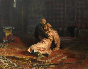 Lukisan Ivan yang Mengerikan dan Anaknya Ivan, pada 16 November 1581, Karya Ilya Repin