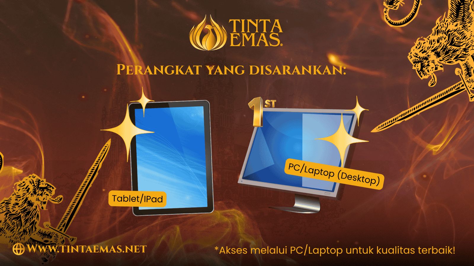 advertisement Tinta Emas