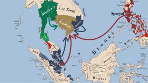 Perang Dingin Iberia-Austronesia di Kamboja 1596-1600, Sebuah Reaksi Berantai Perang Tiga Segi di Asia Tenggara Daratan
